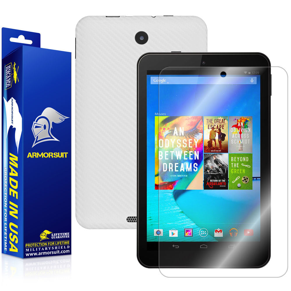 Hisense Sero 8 Screen Protector + White Carbon Fiber Skin