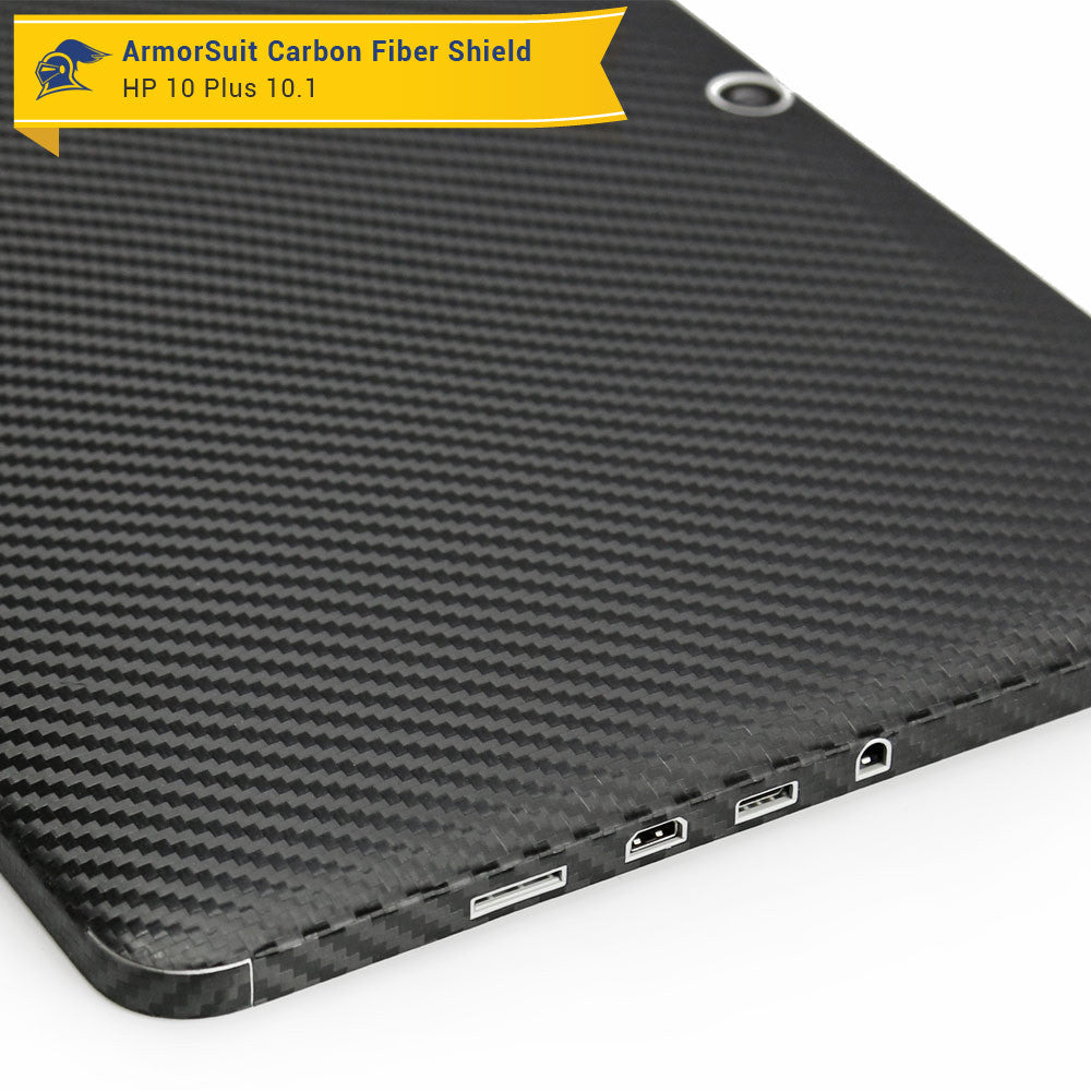 HP 10 Plus 10.1 Screen Protector + Black Carbon Fiber