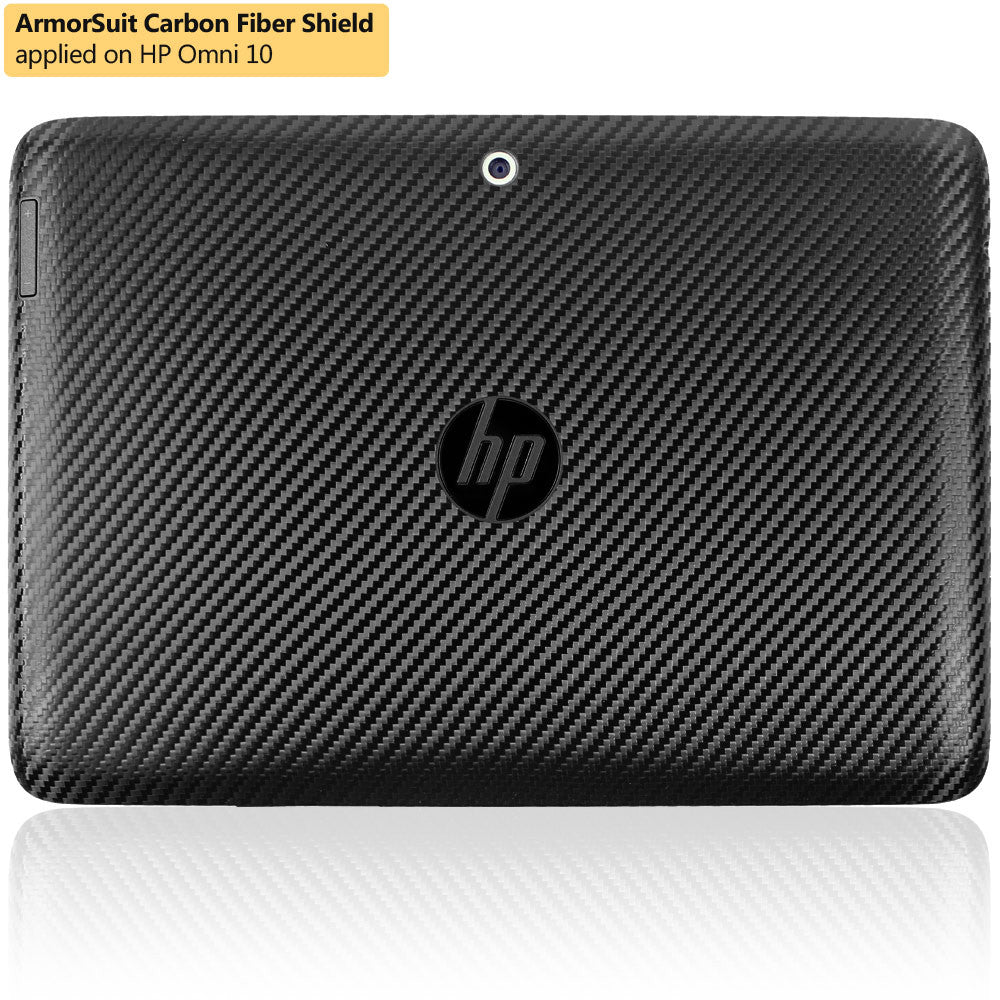 HP Omni 10 Screen Protector + Black Carbon Fiber Film Protector