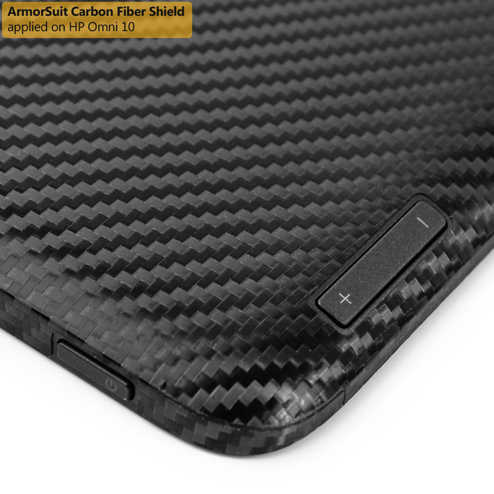 HP Omni 10 Screen Protector + Black Carbon Fiber Film Protector
