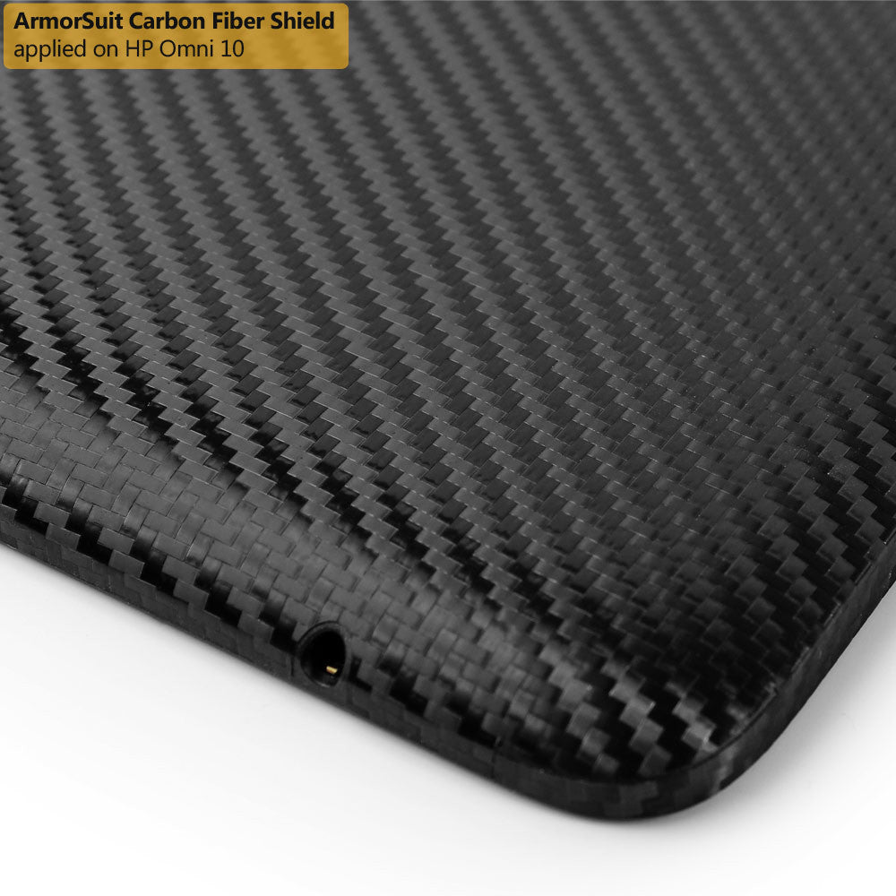 HP Omni 10 Screen Protector + Black Carbon Fiber Film Protector