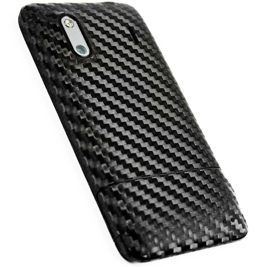 HTC EVO Design 4G Screen Protector + Black Carbon Fiber Skin Protector