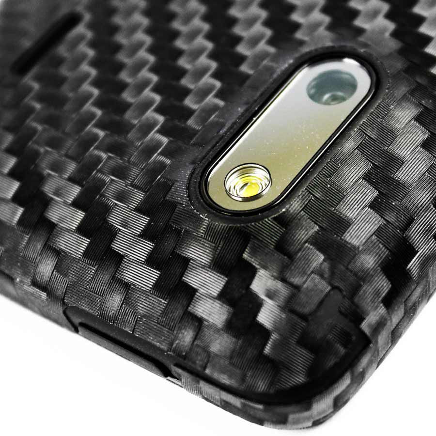 HTC EVO Design 4G Screen Protector + Black Carbon Fiber Skin Protector
