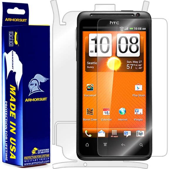 HTC EVO Design 4G Screen Protector + Full Body Skin Protector