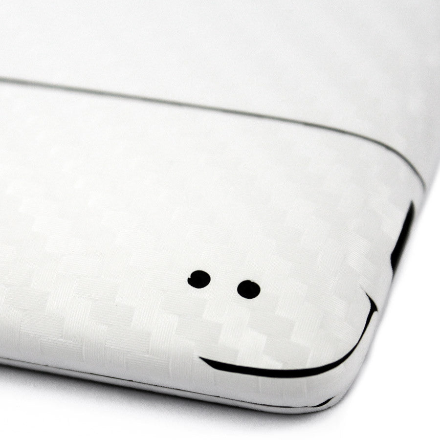 HTC EVO Design 4G Screen Protector + White Carbon Fiber Skin Protector