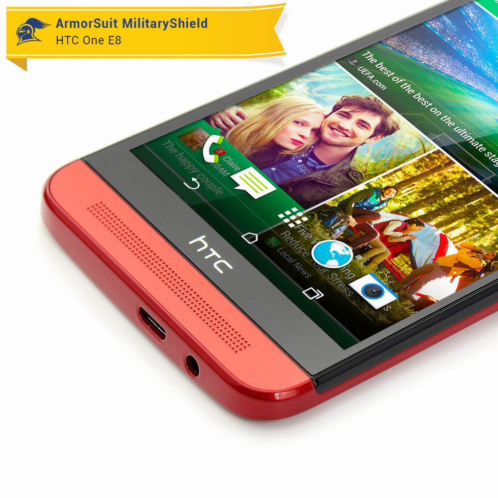 HTC One E8 Screen Protector + Full Body Skin Protector