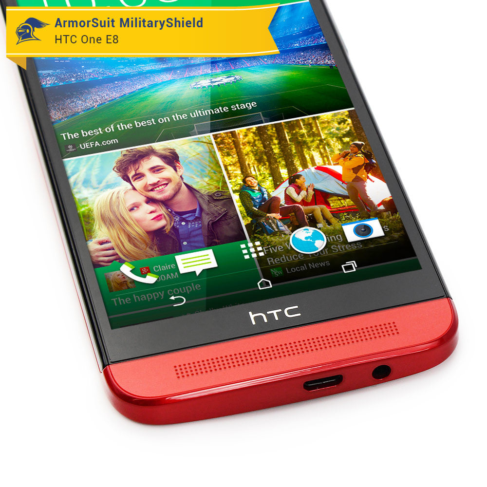HTC One E8 Screen Protector + Full Body Skin Protector