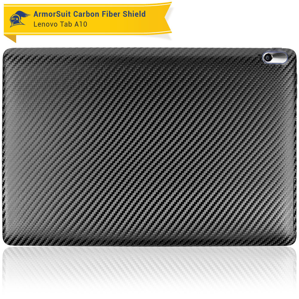 Lenovo Tab A10 Screen Protector + Black Carbon Fiber Film Protector