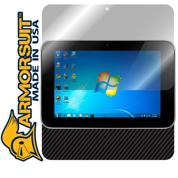Lenovo IdeaPad P1 Tablet Screen + Black Carbon Fiber Skin Protector