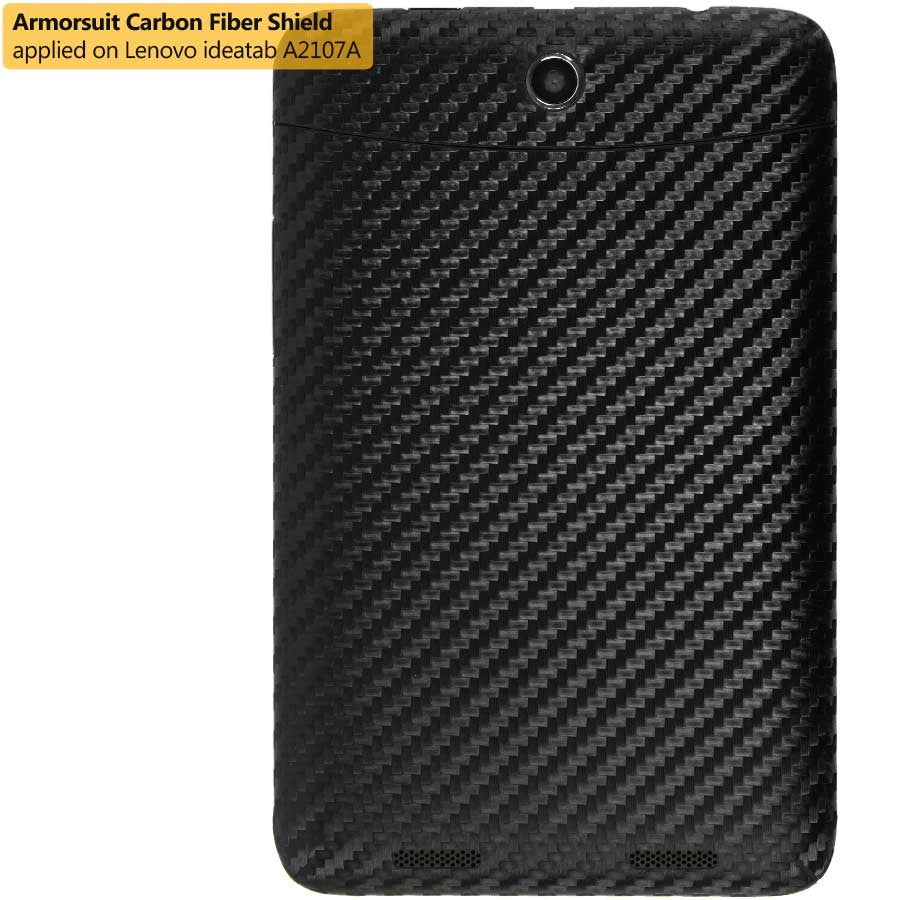 Lenovo A2107 Screen Protector + Black Carbon Fiber Skin