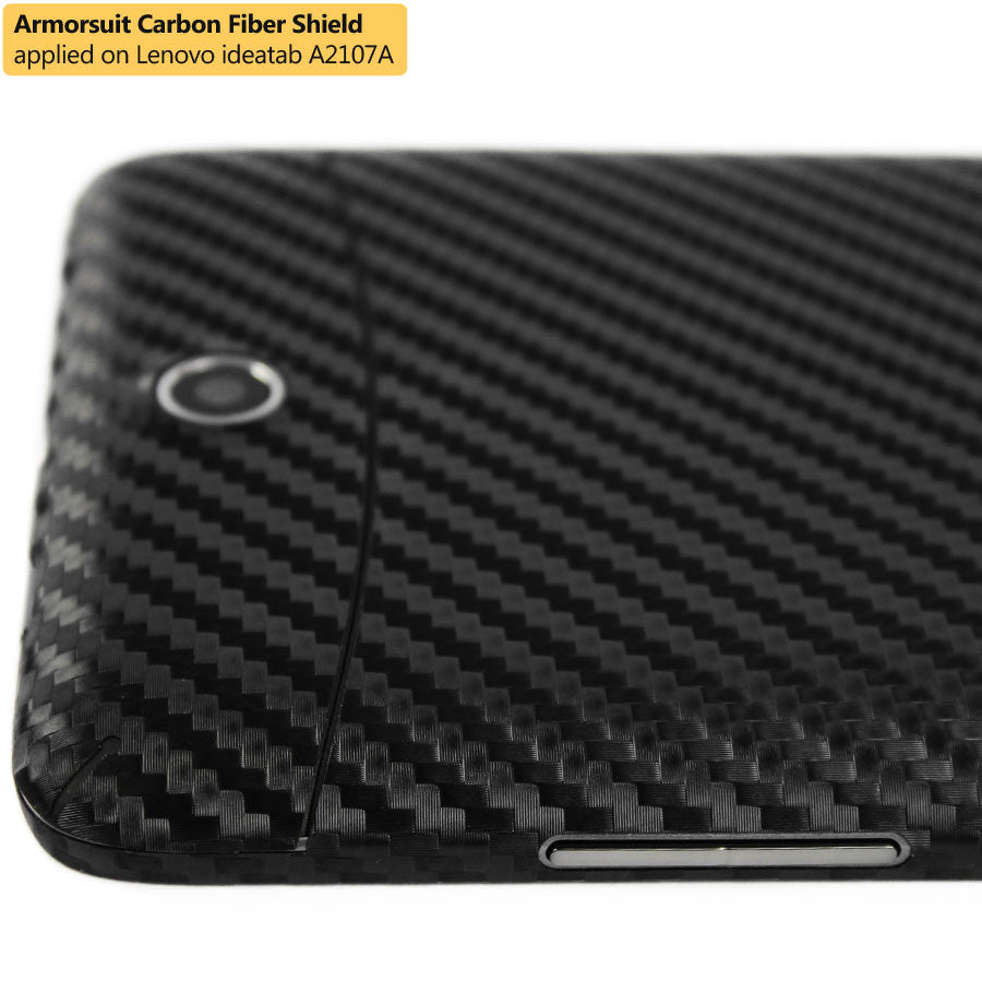 Lenovo A2107 Screen Protector + Black Carbon Fiber Skin