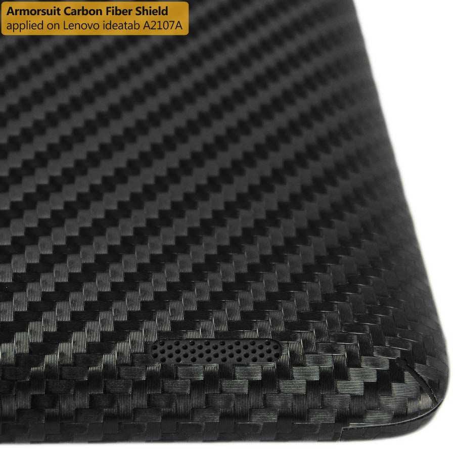 Lenovo A2107 Screen Protector + Black Carbon Fiber Skin