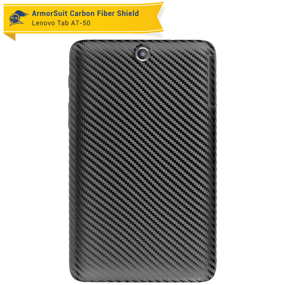 Lenovo Tab A7-50 Screen Protector + Black Carbon Fiber Film Protector