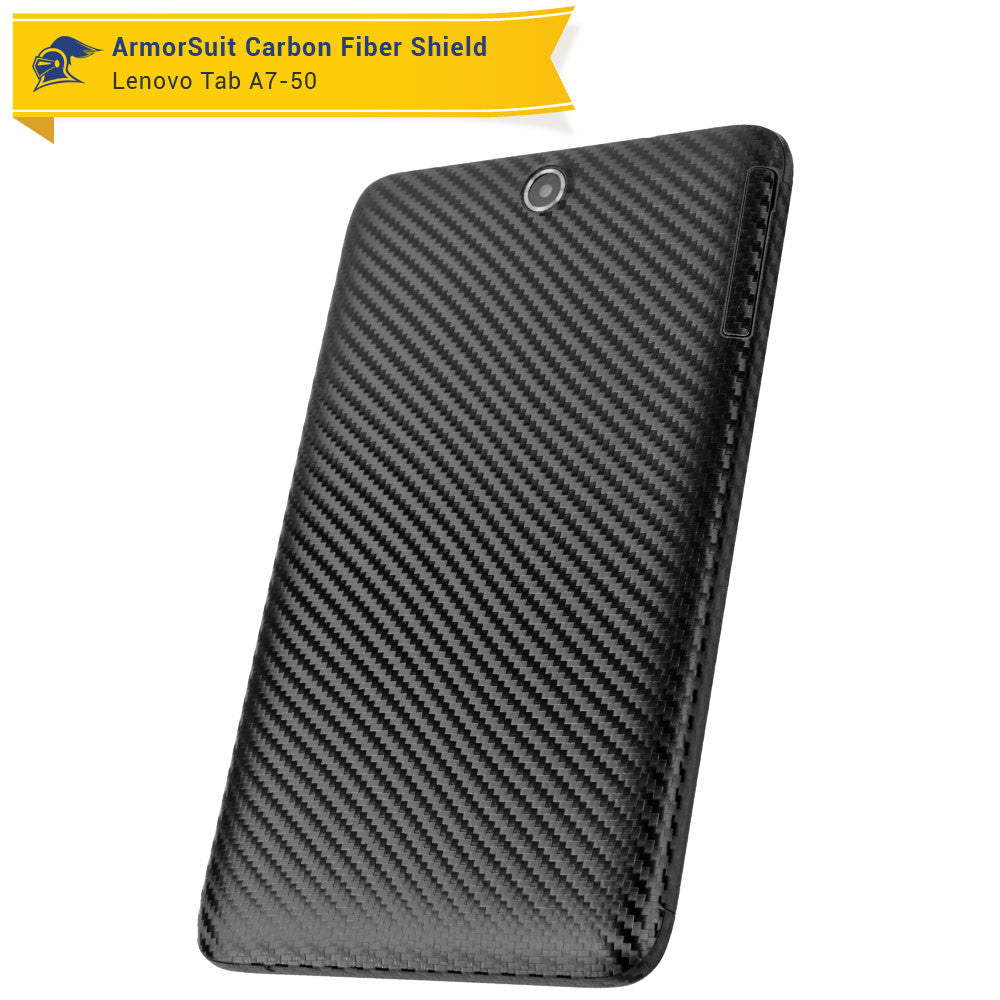 Lenovo Tab A7-50 Screen Protector + Black Carbon Fiber Film Protector
