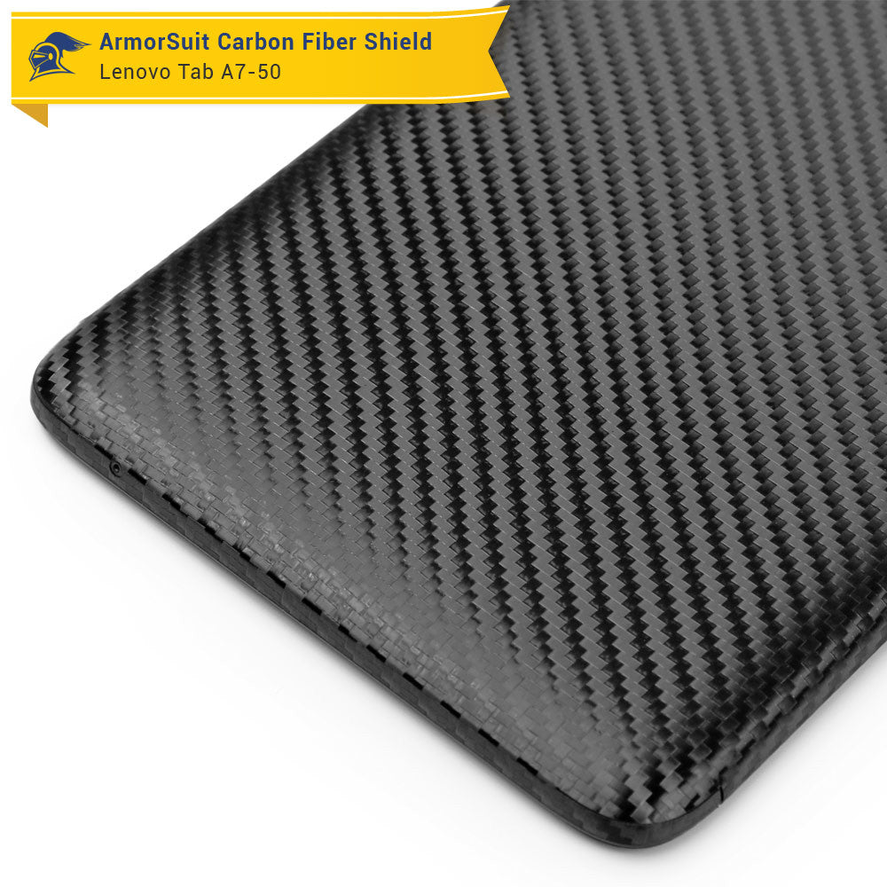 Lenovo Tab A7-50 Screen Protector + Black Carbon Fiber Film Protector