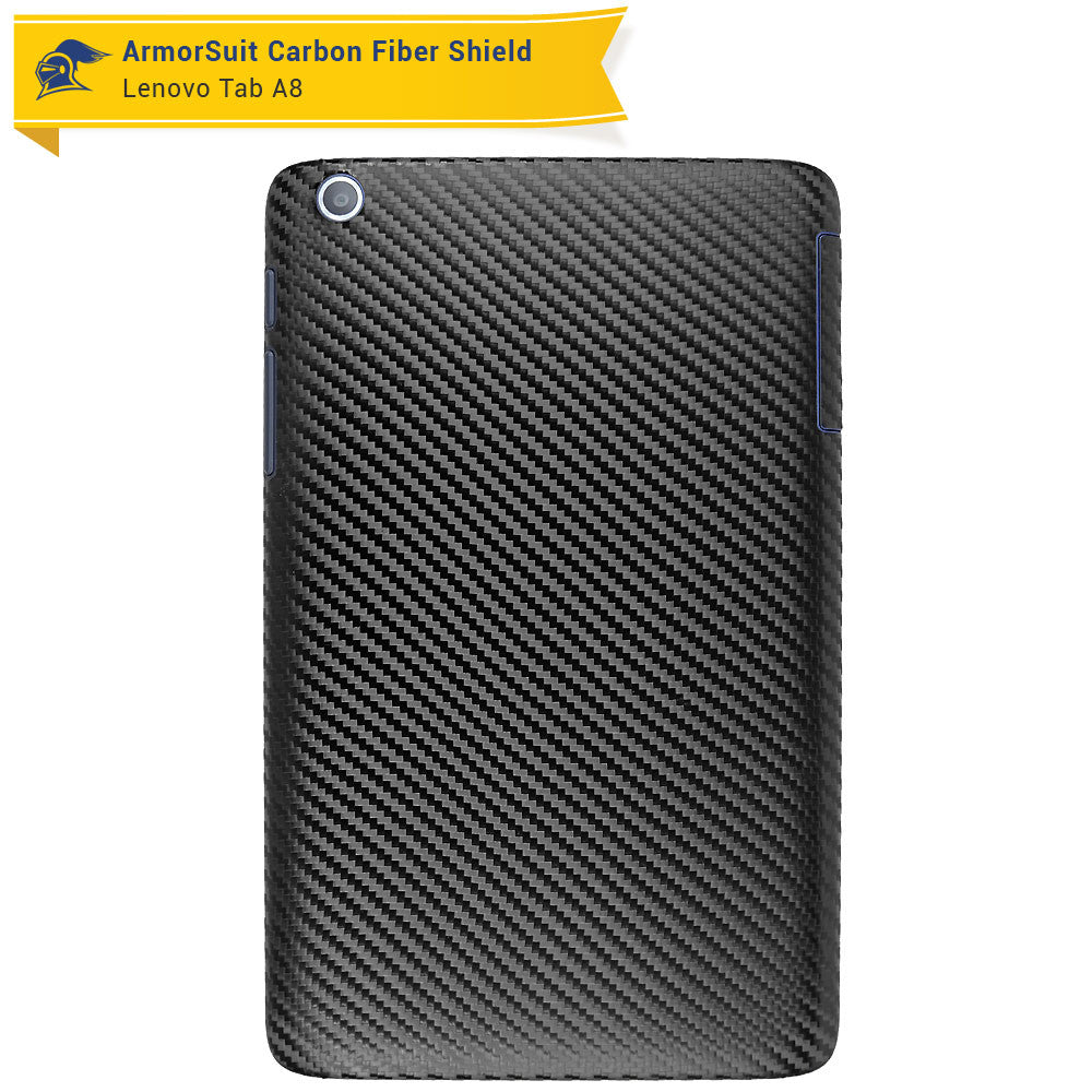 Lenovo Tab A8 Screen Protector + Black Carbon Fiber Film Protector