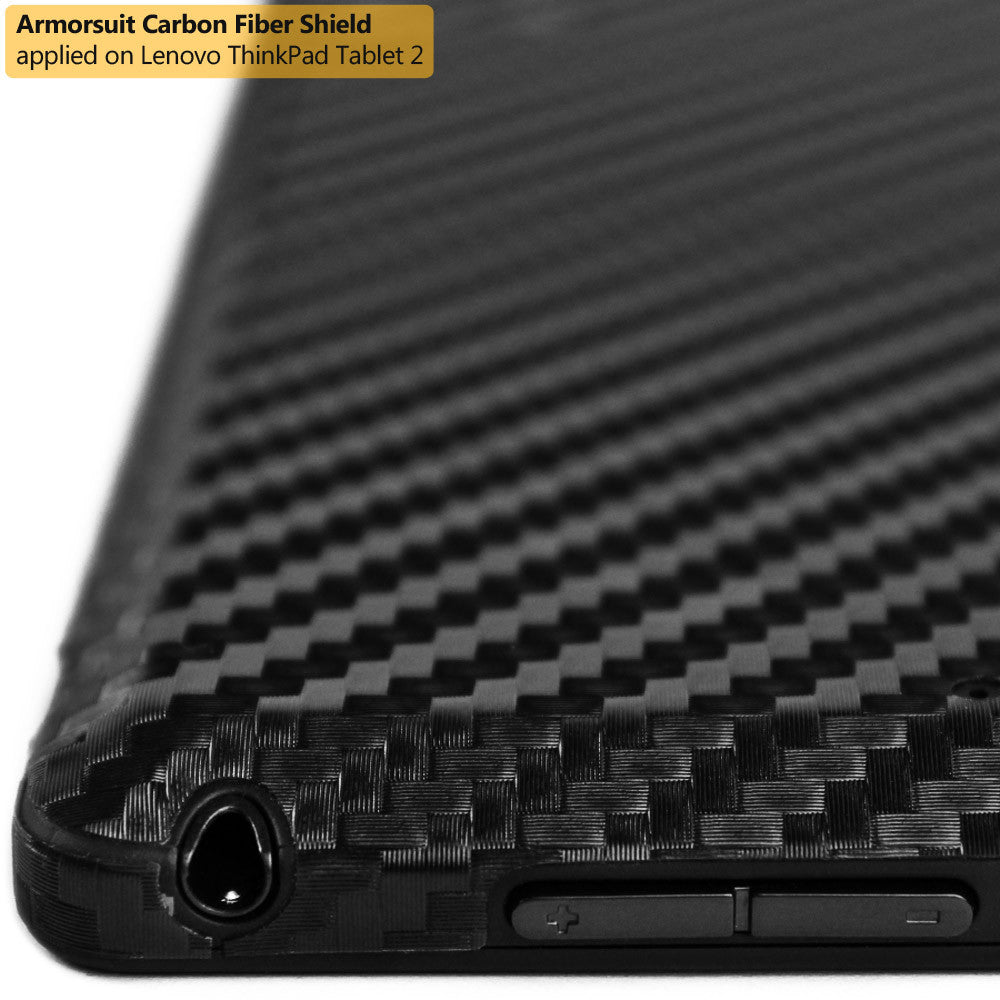 Lenovo Thinkpad 2 Screen Protector + Black Carbon Fiber Film Protector