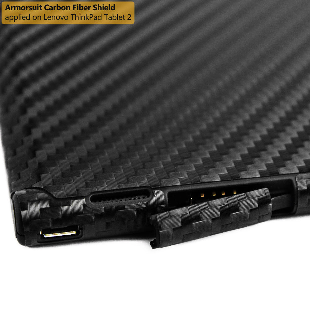 Lenovo Thinkpad 2 Screen Protector + Black Carbon Fiber Film Protector