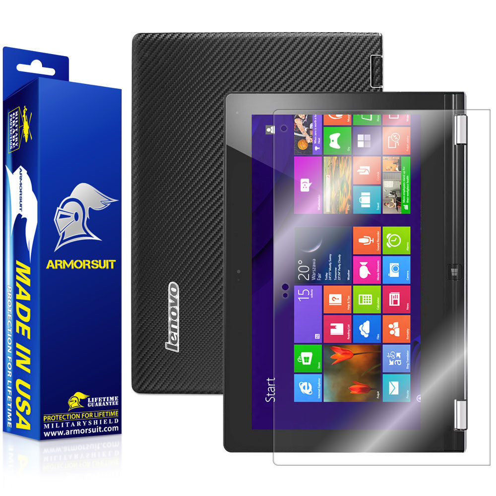 Lenovo Yoga 11S Screen Protector + Black Carbon Fiber