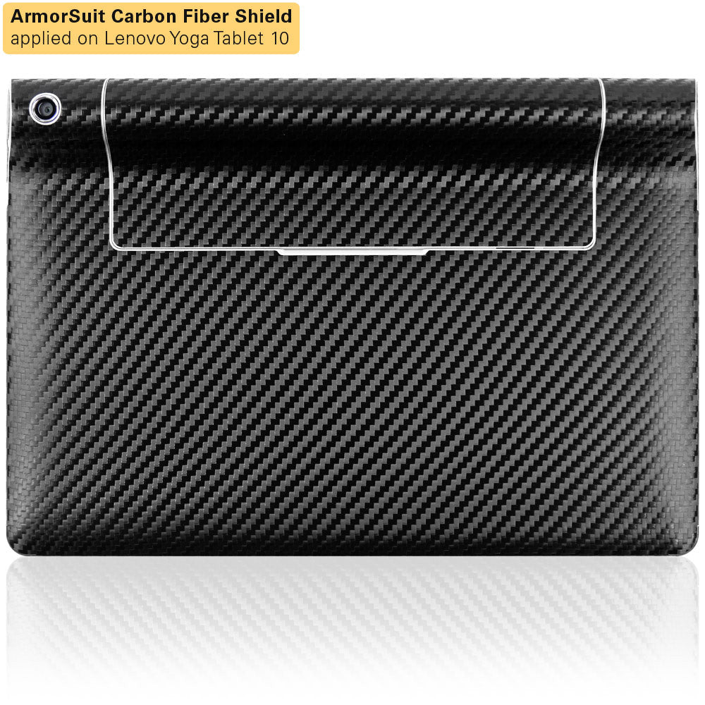 Lenovo Yoga Tablet 10 HD+ Screen Protector + Black Carbon Fiber Film Protector
