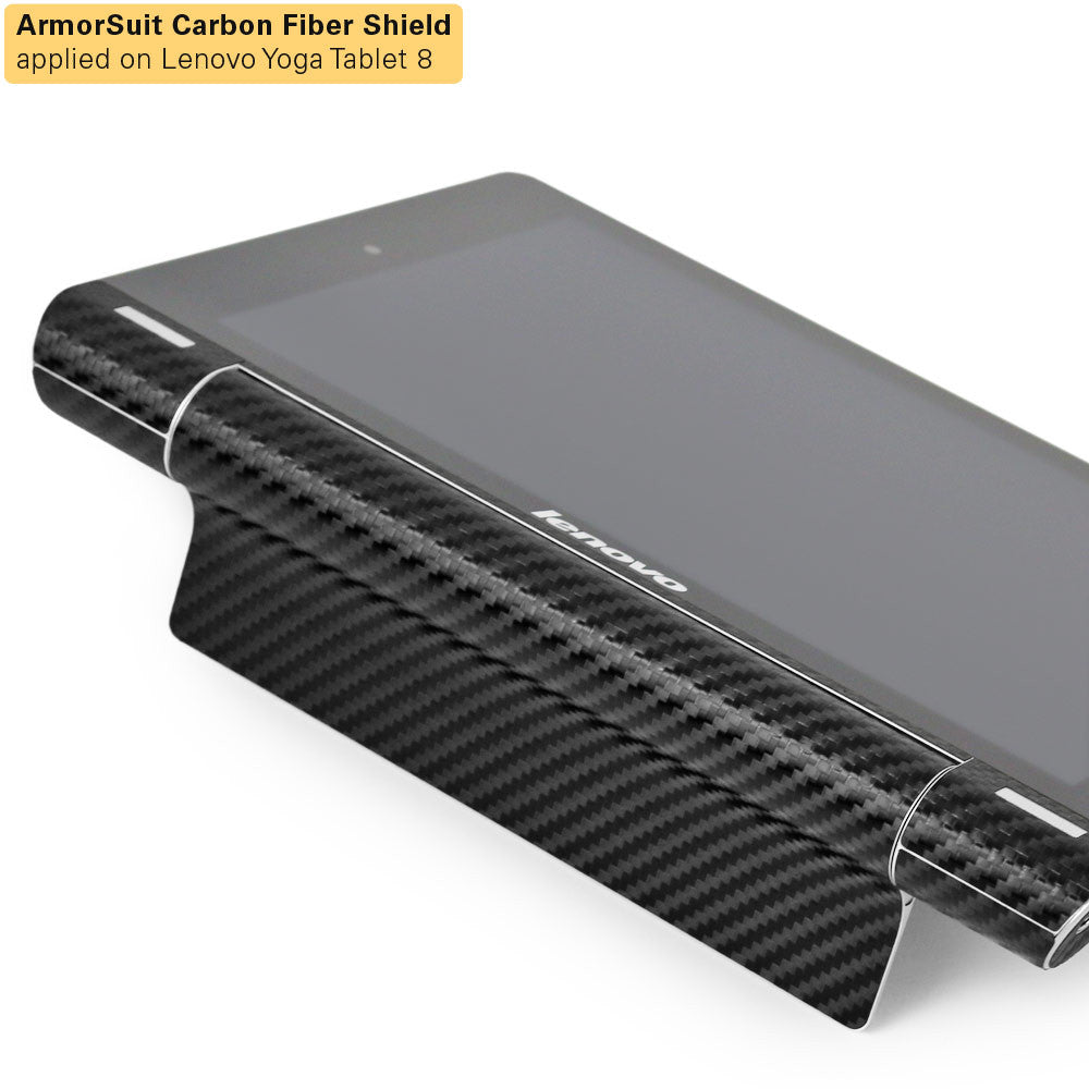 Lenovo Yoga Tablet 8" Screen Protector + Black Carbon Fiber Film Protector