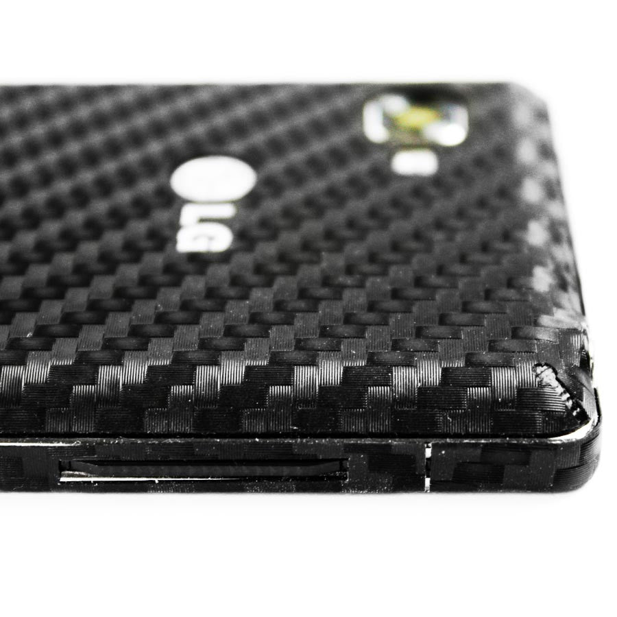 LG Optimus 4X HD Screen Protector + Black Carbon Fiber Skin Protector