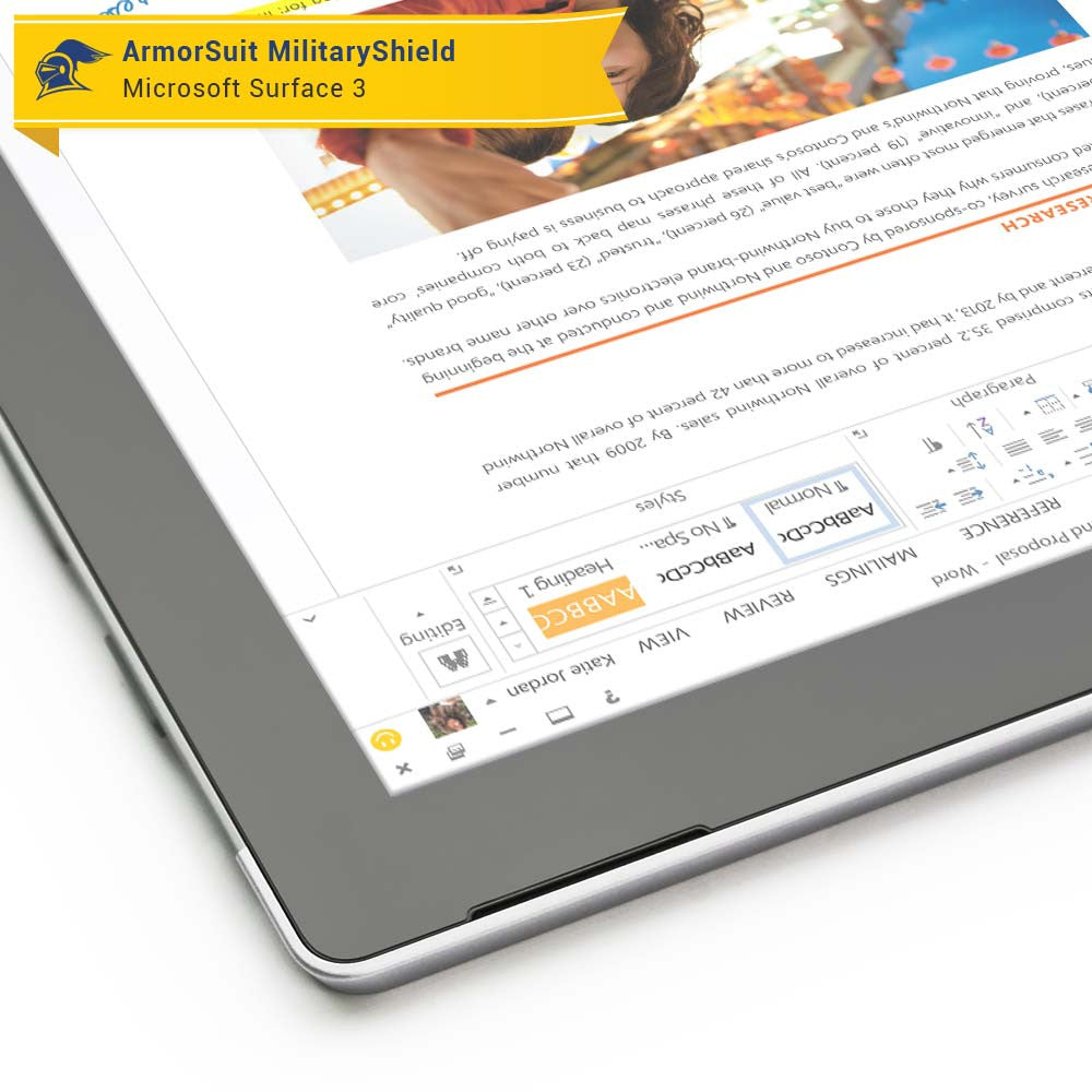 Microsoft Surface 3 Anti-Glare (Matte) Screen Protector