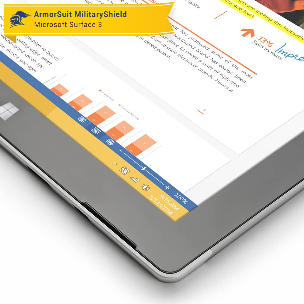 Microsoft Surface 3 Anti-Glare (Matte) Screen Protector