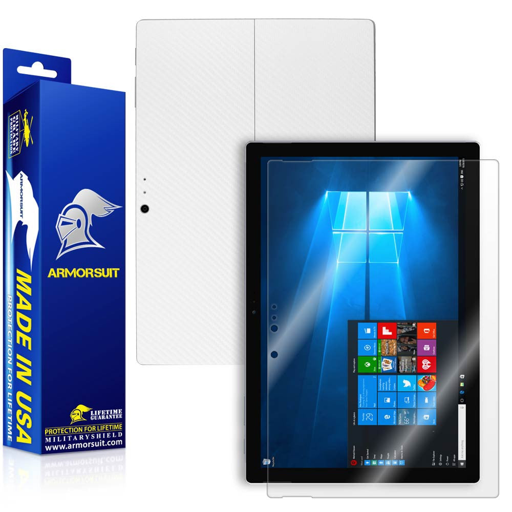 Microsoft Surface Pro 4 Screen Protector + Vinyl Skin Wrap Film