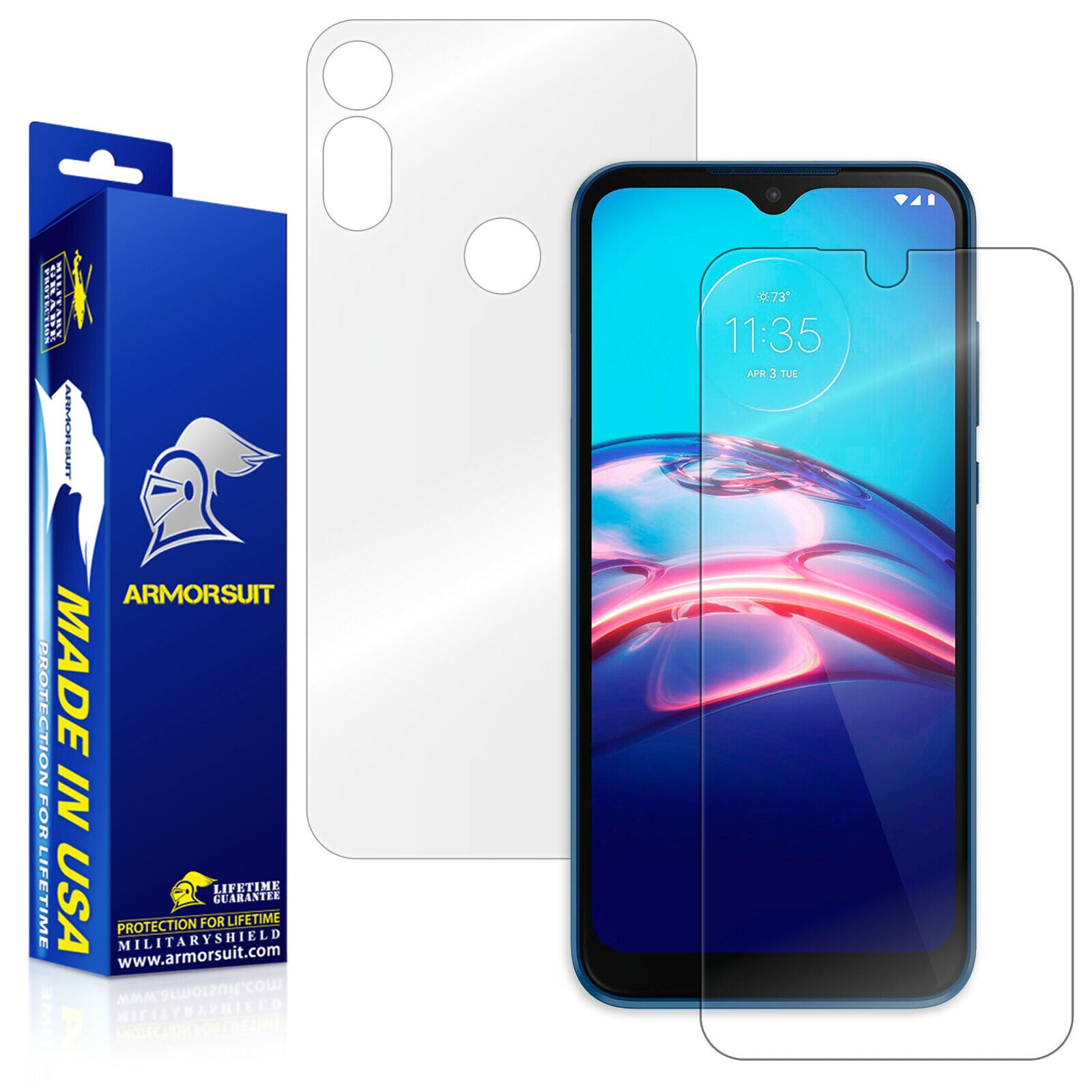 Motorola Moto E (2020) Screen Protector + Full Body Skin Protector