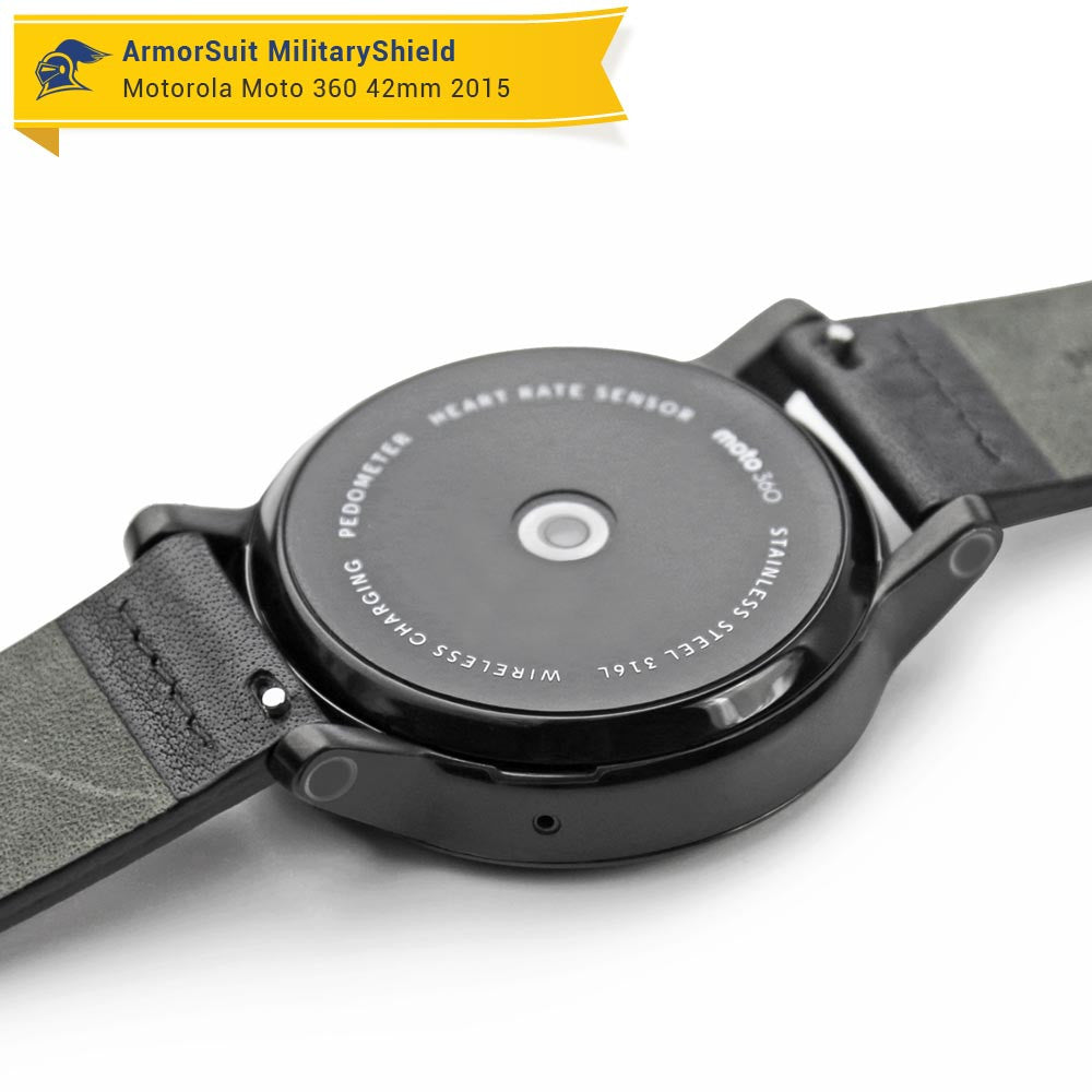 Motorola Moto 360 46mm 2nd Generation 2015 Screen Protector + Full Body Skin Protector