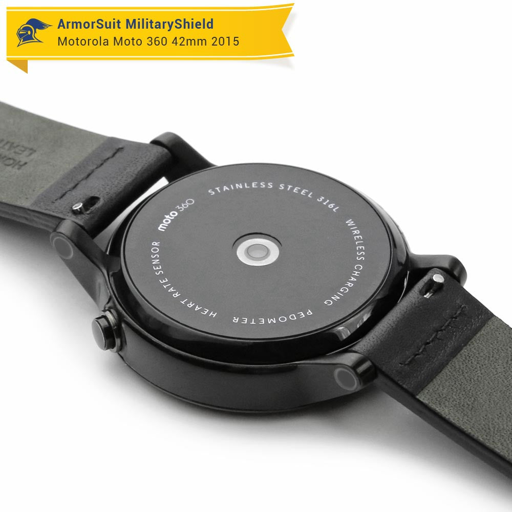 Motorola Moto 360 46mm 2nd Generation 2015 Screen Protector + Full Body Skin Protector