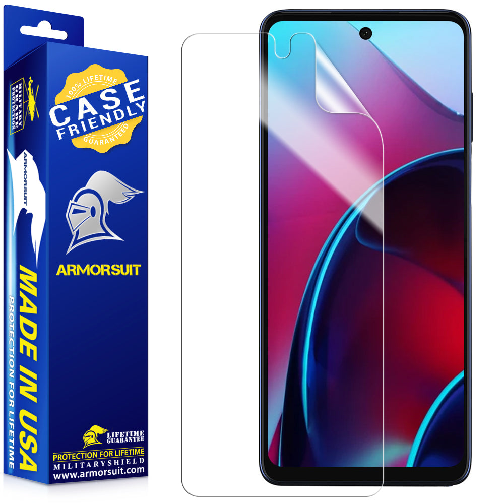 [2 Pack] ArmorSuit Motorola G Stylus (2022) Case Friendly Anti-Bubble Clear Film