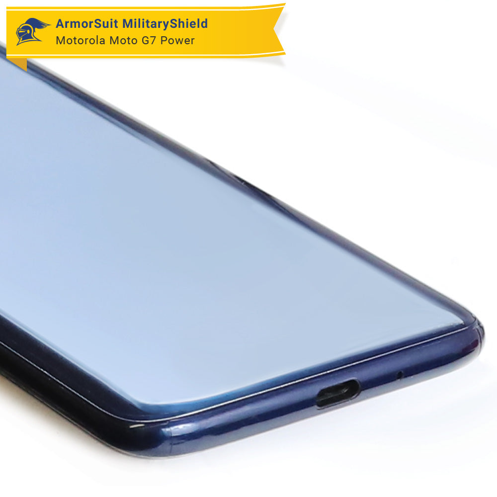 Motorola Moto G7 Power Screen Protector + Full Body Skin Protector