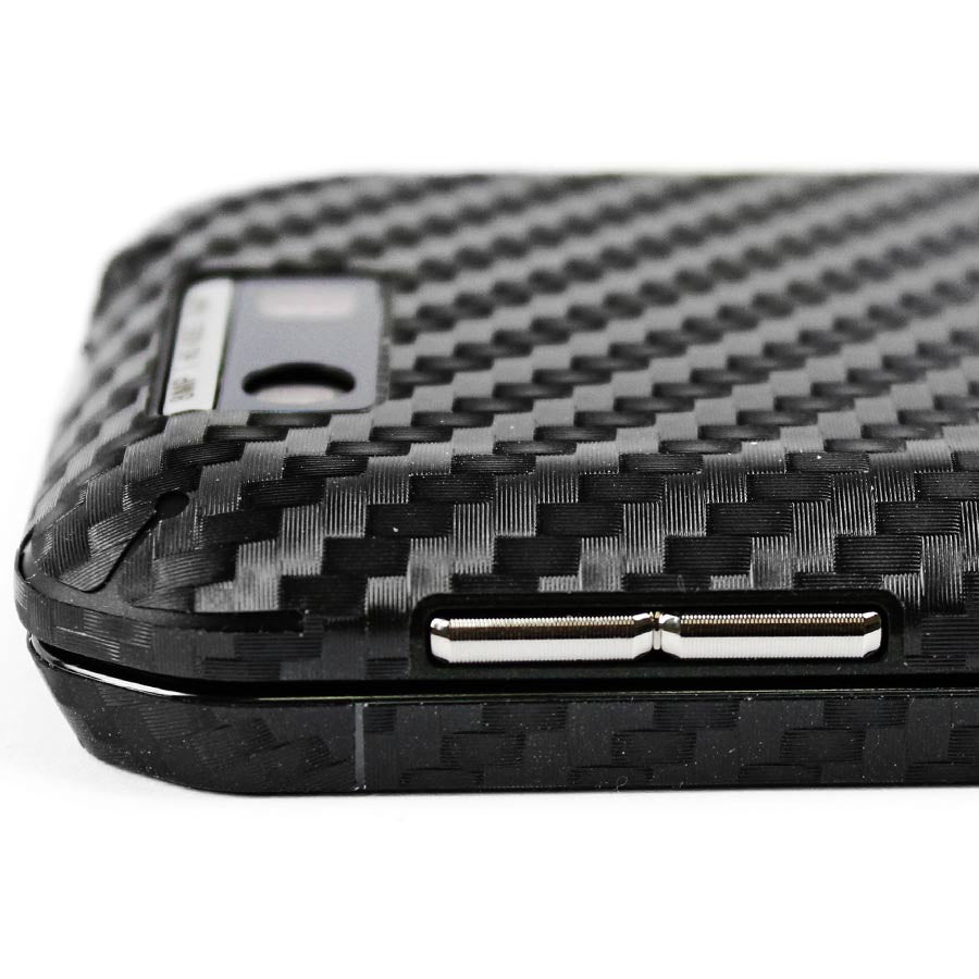 Motorola Photon Q 4G LTE Screen Protector + Black Carbon Fiber Skin Protector
