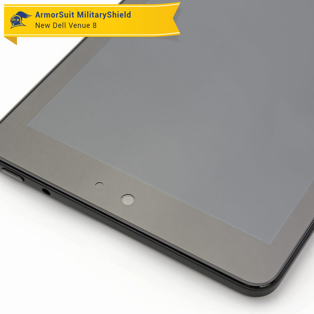 New Dell Venue 8 (2014) Screen Protector + White Carbon Fiber Skin Protector