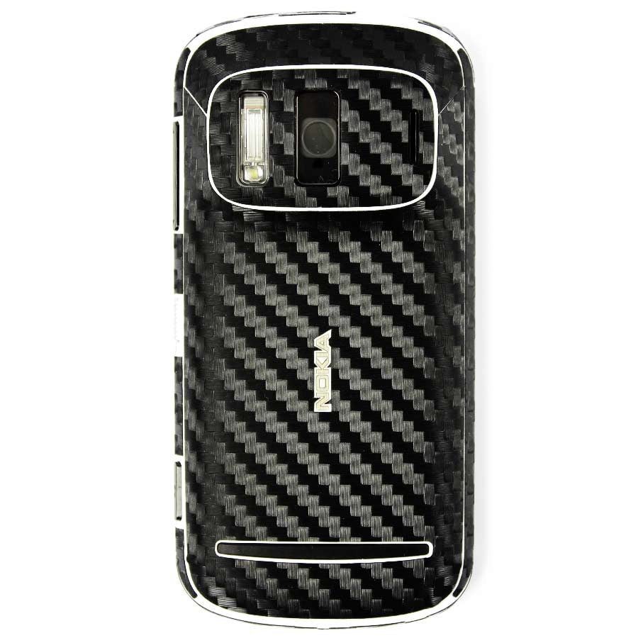 Nokia 808 PureView Screen Protector + Black Carbon Fiber Film Protector