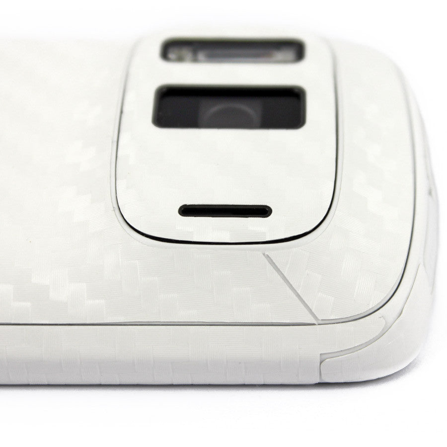 Nokia 808 PureView Screen Protector + White Carbon Fiber Film Protector
