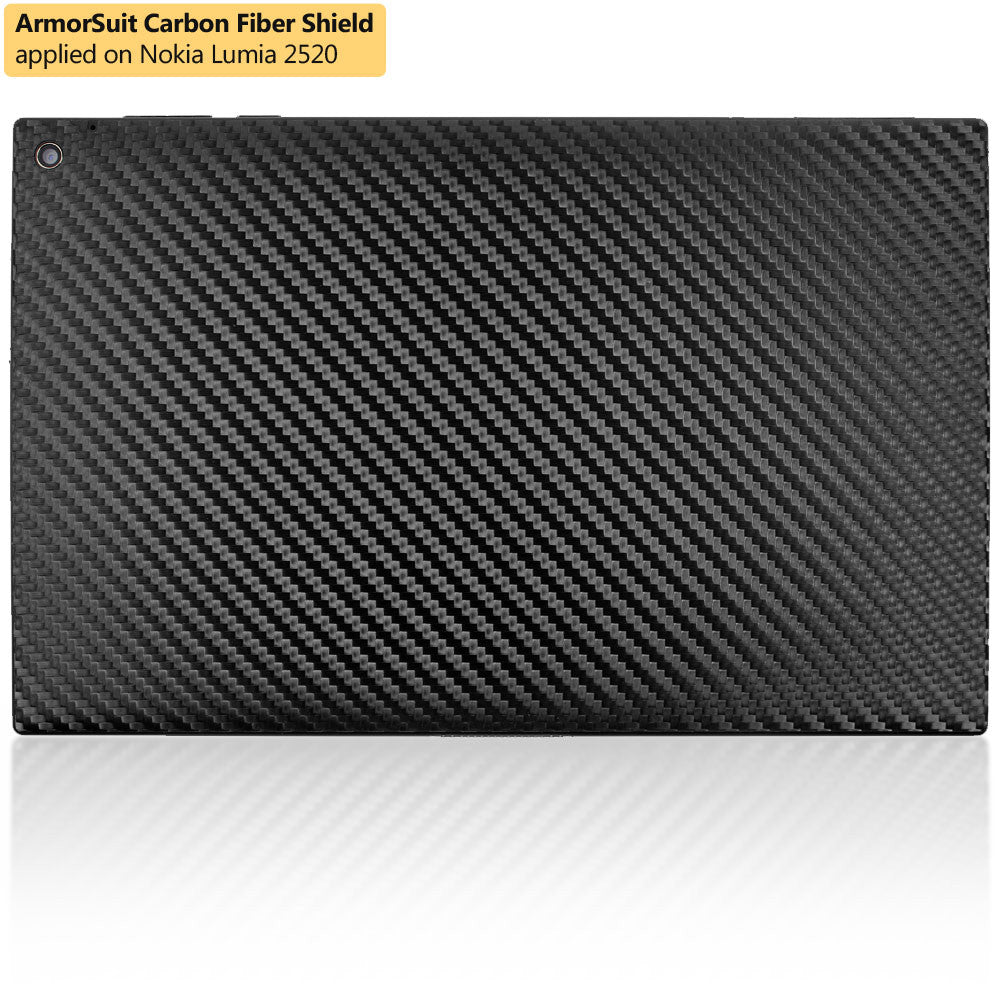 Nokia Lumia 2520 Tablet Screen Protector + Black Carbon Fiber Film Protector