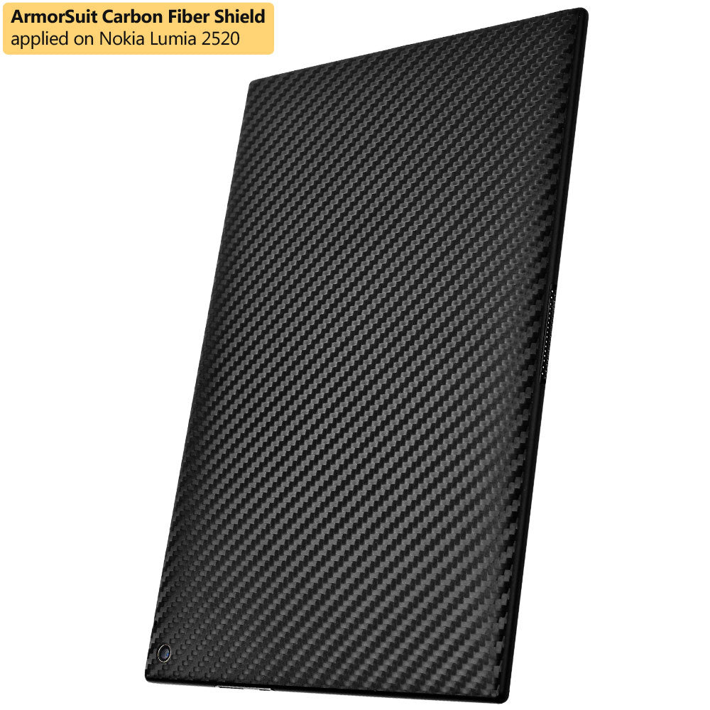 Nokia Lumia 2520 Tablet Screen Protector + Black Carbon Fiber Film Protector