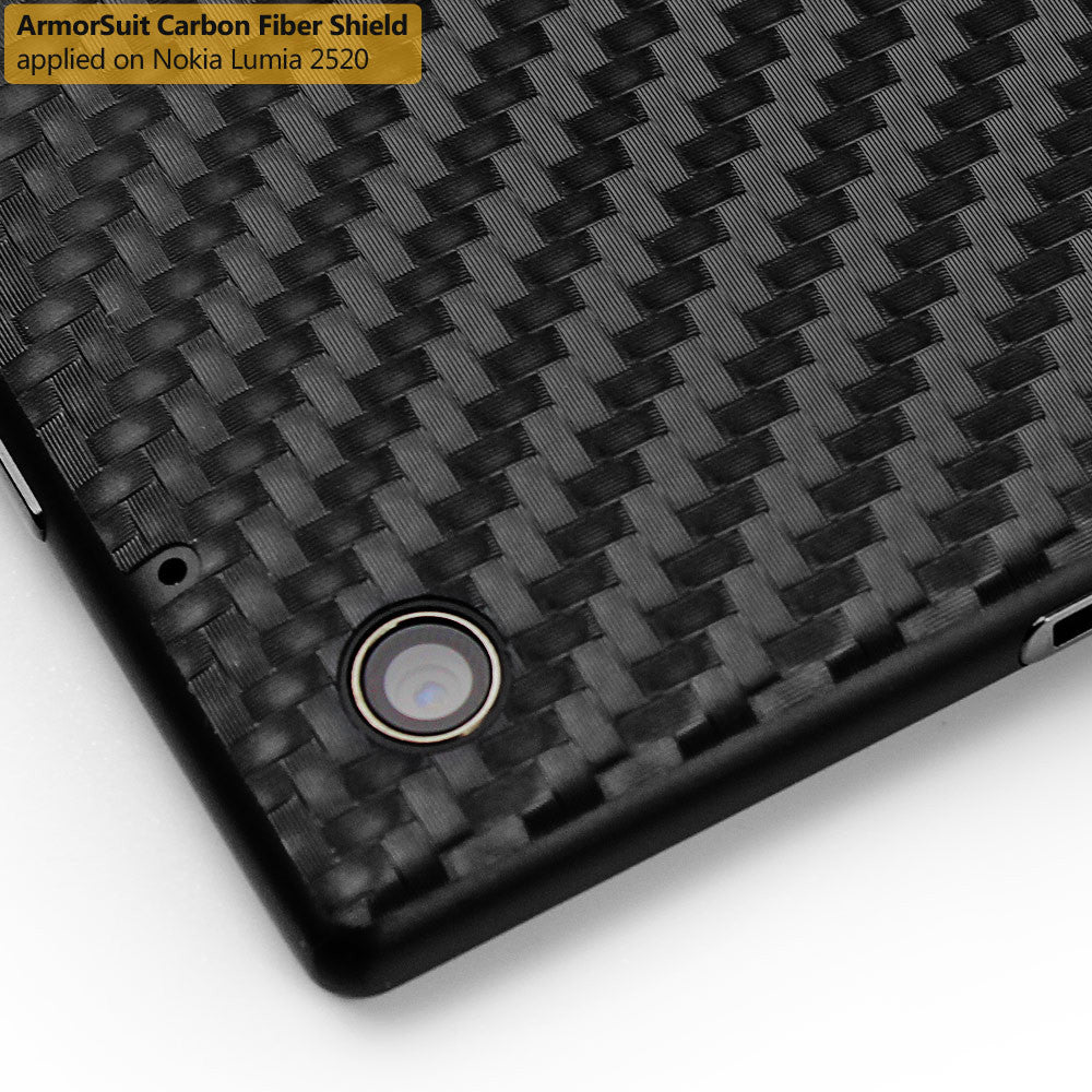Nokia Lumia 2520 Tablet Screen Protector + Black Carbon Fiber Film Protector