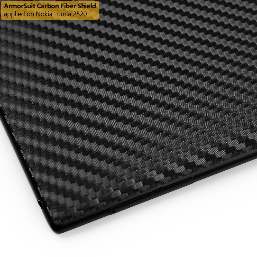 Nokia Lumia 2520 Tablet Screen Protector + Black Carbon Fiber Film Protector