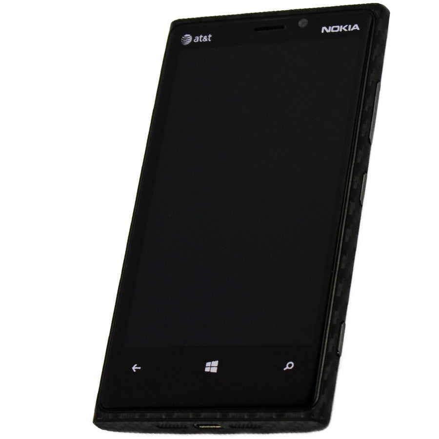 Nokia Lumia 920 Screen Protector + Black Carbon Fiber Film Protector