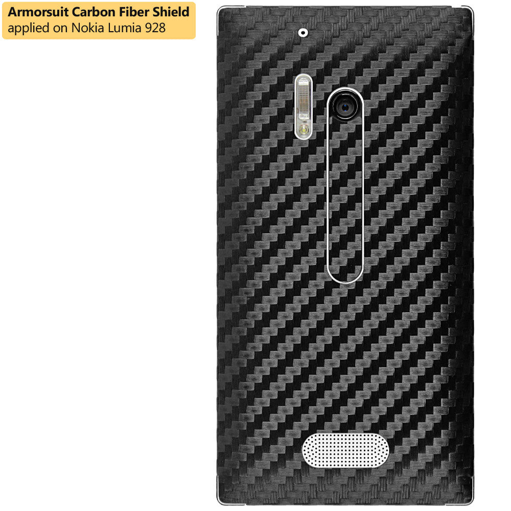 Nokia Lumia 928 Screen Protector + Black Carbon Fiber Film Protector