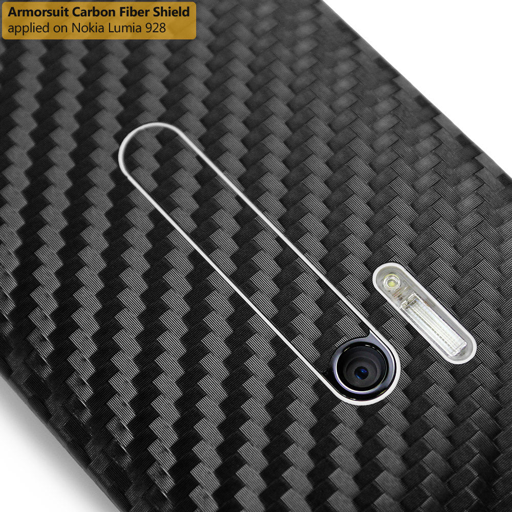 Nokia Lumia 928 Screen Protector + Black Carbon Fiber Film Protector