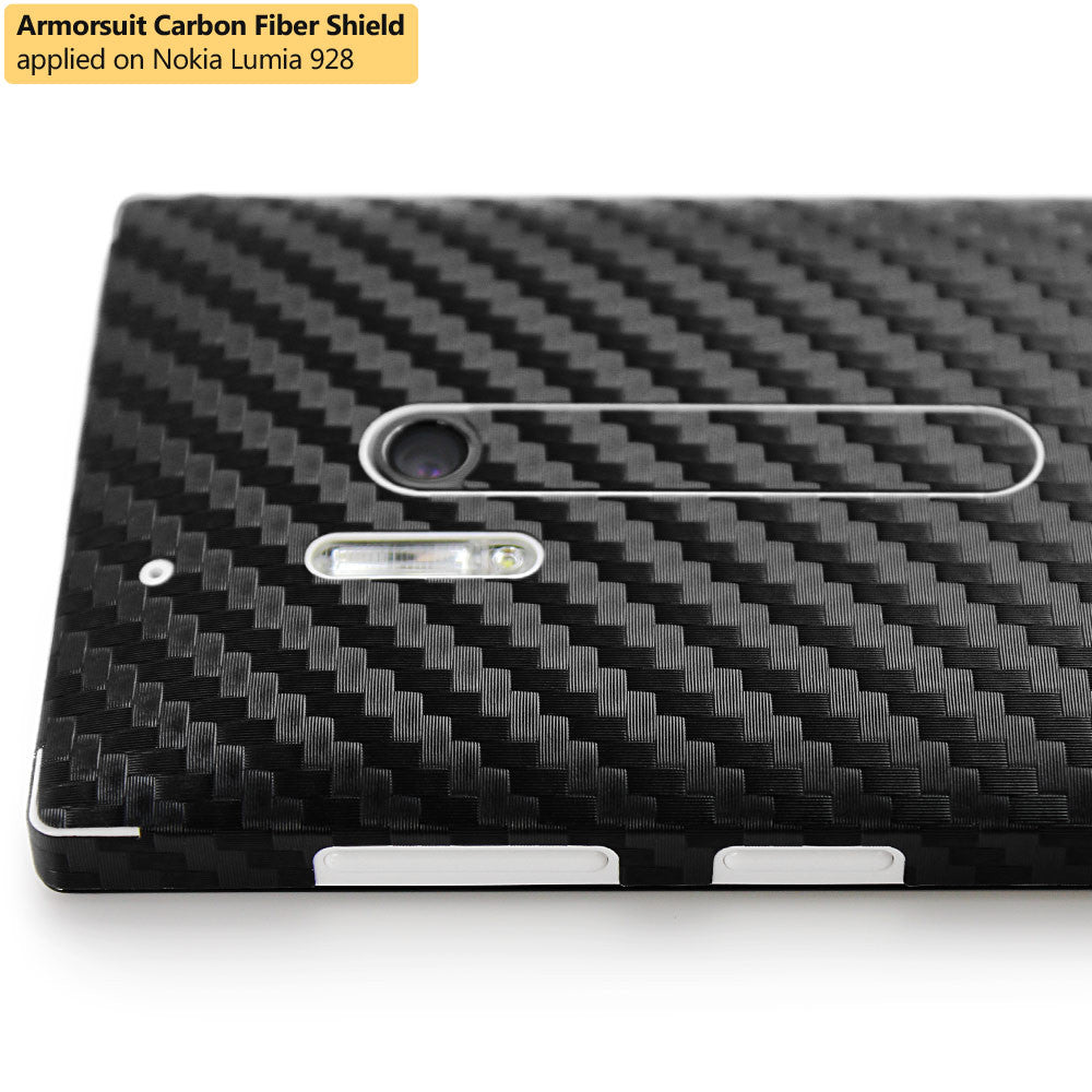 Nokia Lumia 928 Screen Protector + Black Carbon Fiber Film Protector