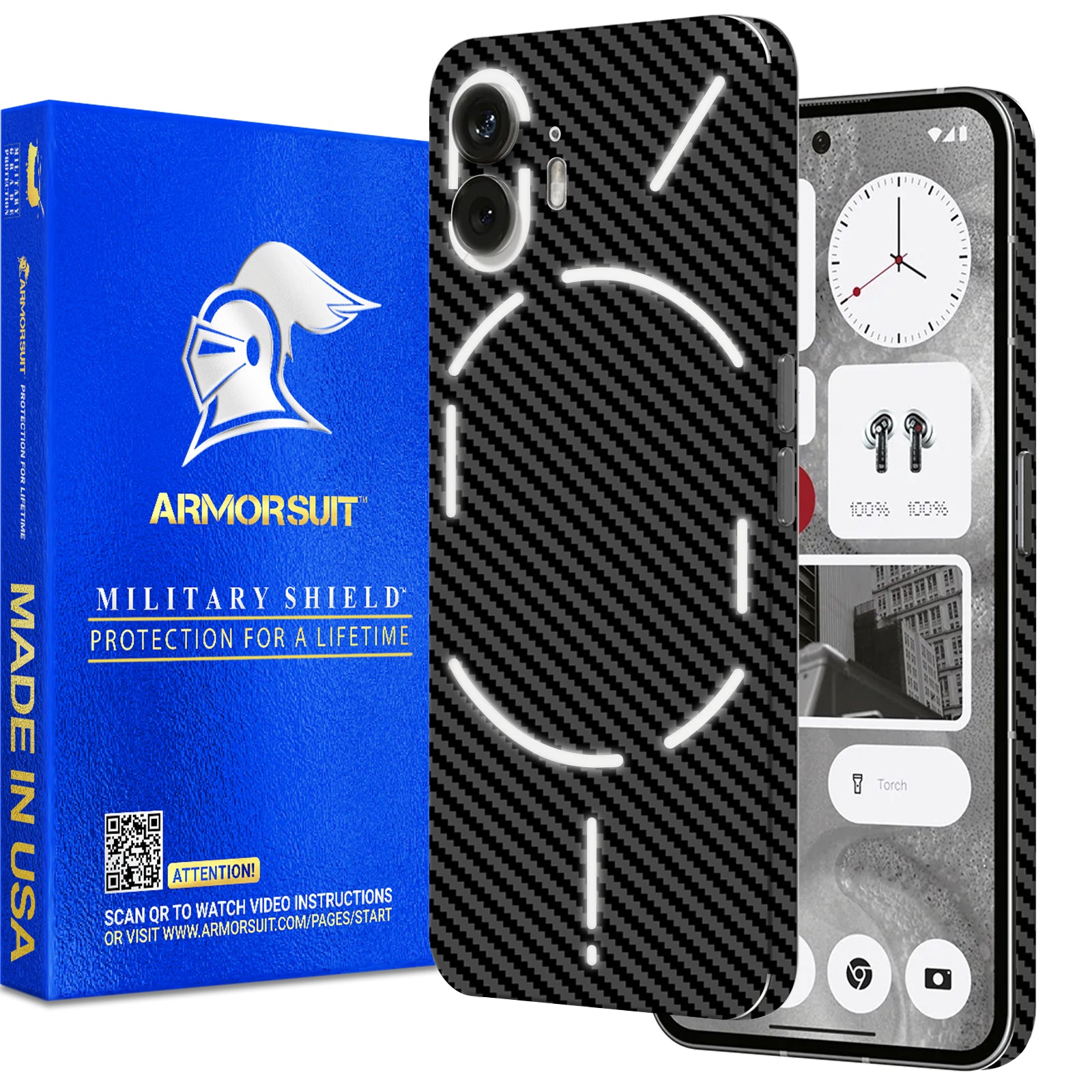 ArmorSuit MilitaryShield Vinyl Skin for Nothing Phone 2 2023