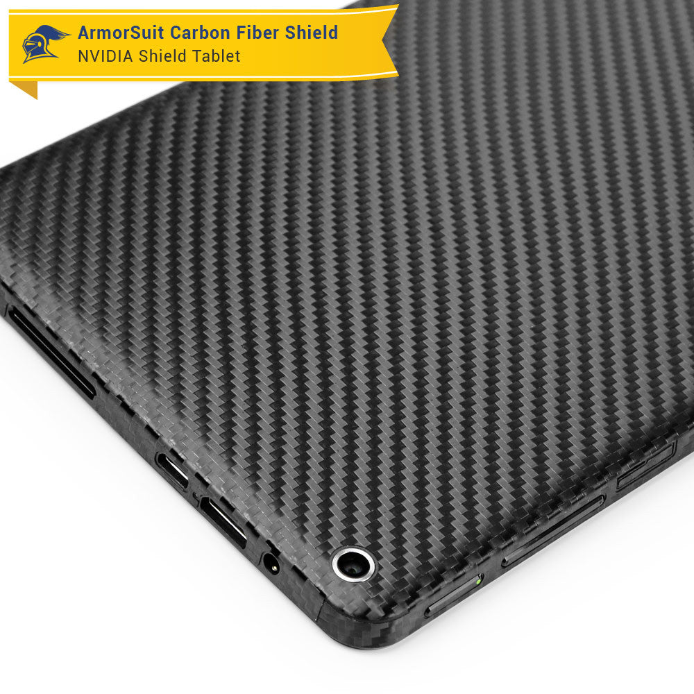NVIDIA SHIELD Screen Protector + Black Carbon Fiber Skin