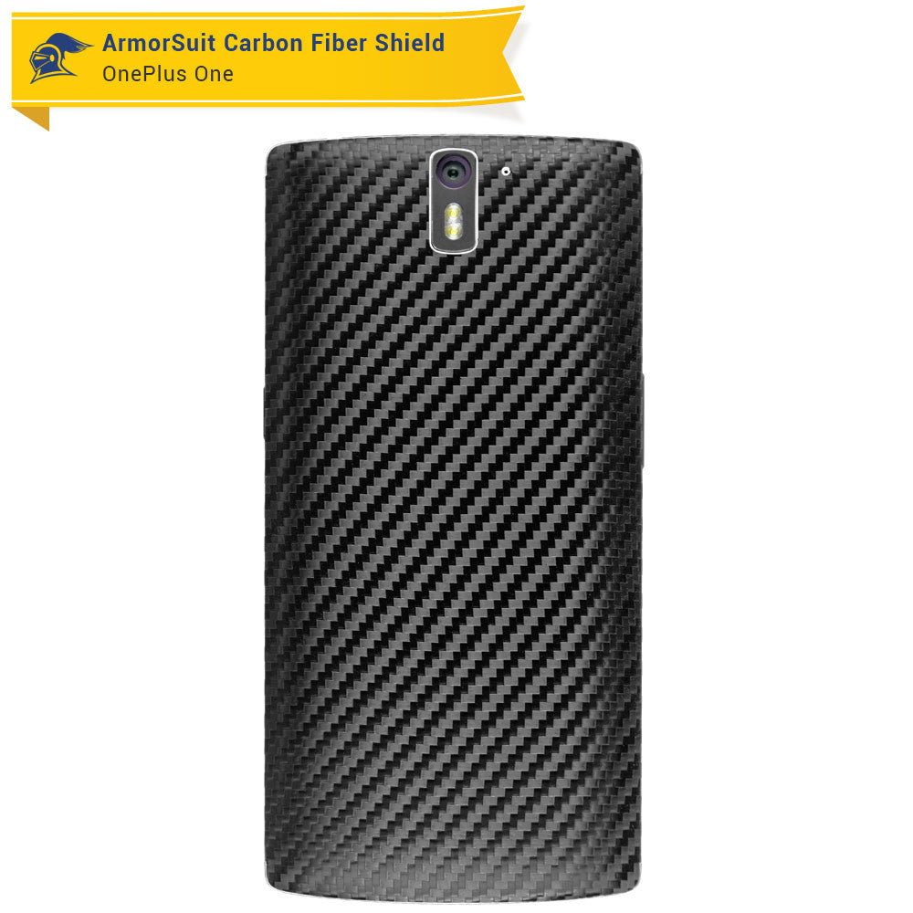 OnePlus One Screen Protector + Black Carbon Fiber Film Protector