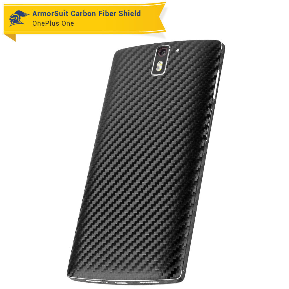 OnePlus One Screen Protector + Black Carbon Fiber Film Protector